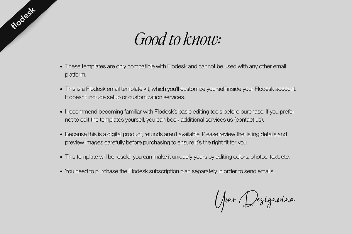 Flodesk Email Templates | Comino, an Email Template by Designorina (Photo 9 of 9)