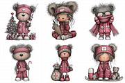 Christmas Nurse Teddy Bear Clipart, an Illustration by Daily.Designs (Thumbnail 3 of 5)