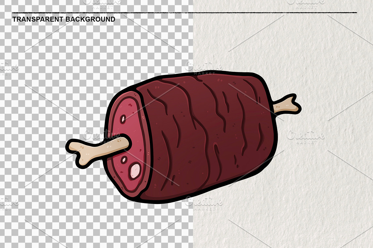 Kitchen set items and food 44 PNG, a Food Illustration by LOKSKIH (Photo 2 of 7)