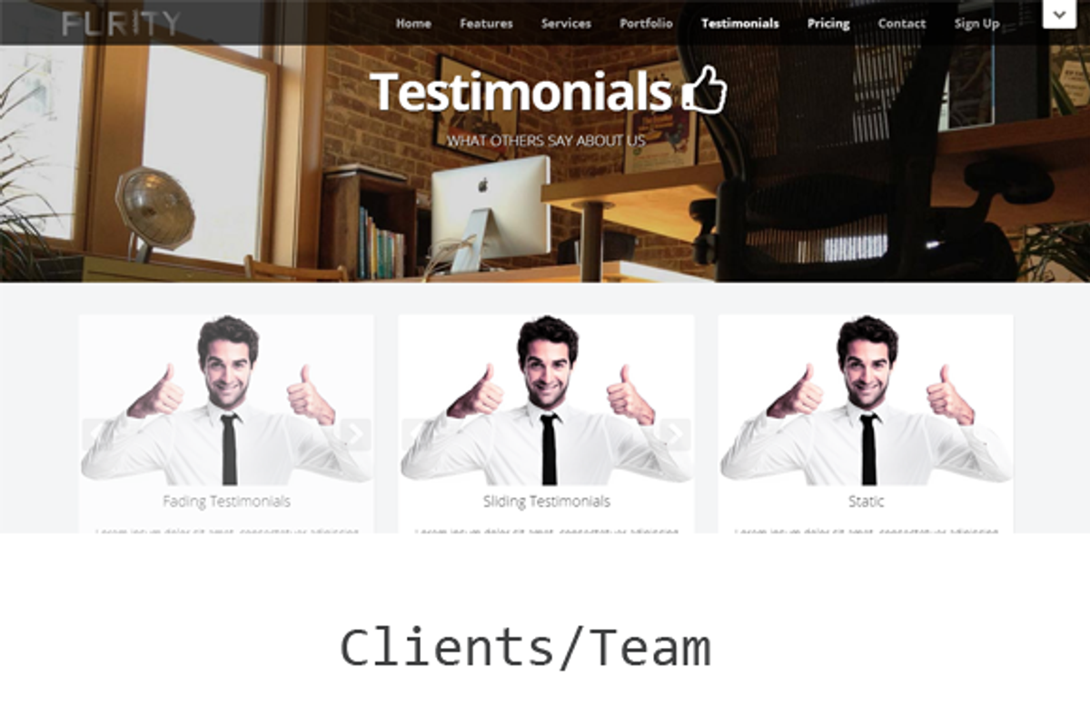 Purity Wordpress Responsive Theme, a WordPress Template by uExel Web Design Shop (Photo 4 of 5)