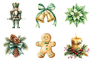 Vintage Green Christmas Winter PNG, an Illustration by SinaCreation (Thumbnail 2 of 7)