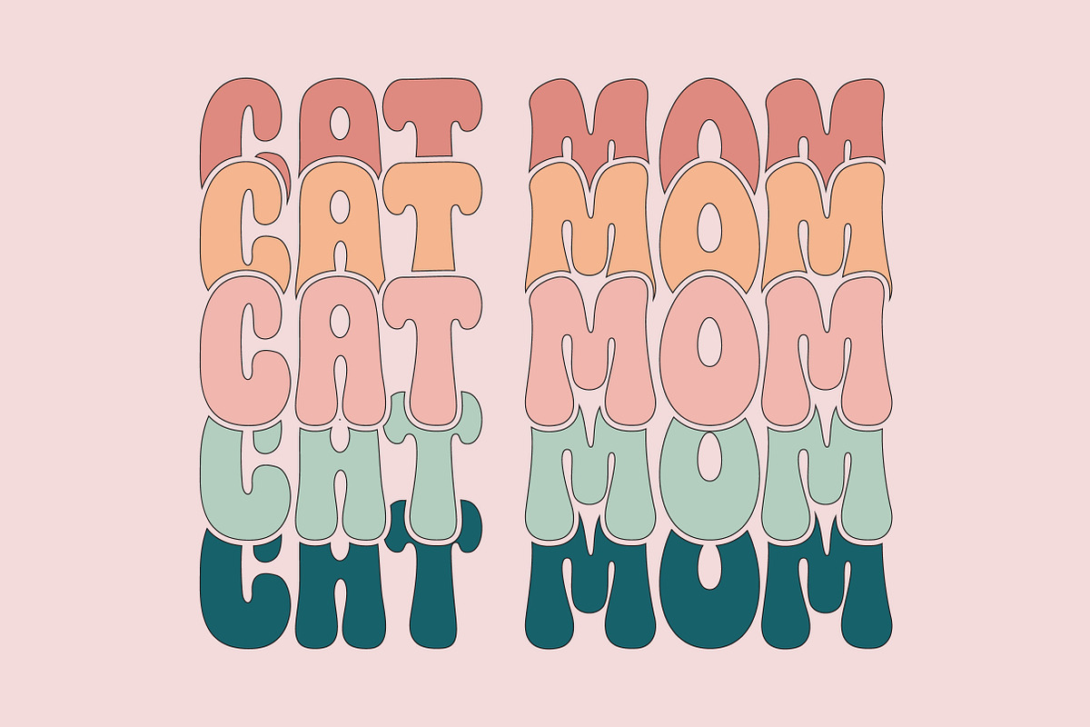 Retro Mom Sublimation Design, a Work Illustration by CreationArt (Photo 2 of 13)