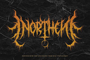Northen (Deathcore), a Blackletter Font by Rvq Type Foundry (Thumbnail 1 of 7)