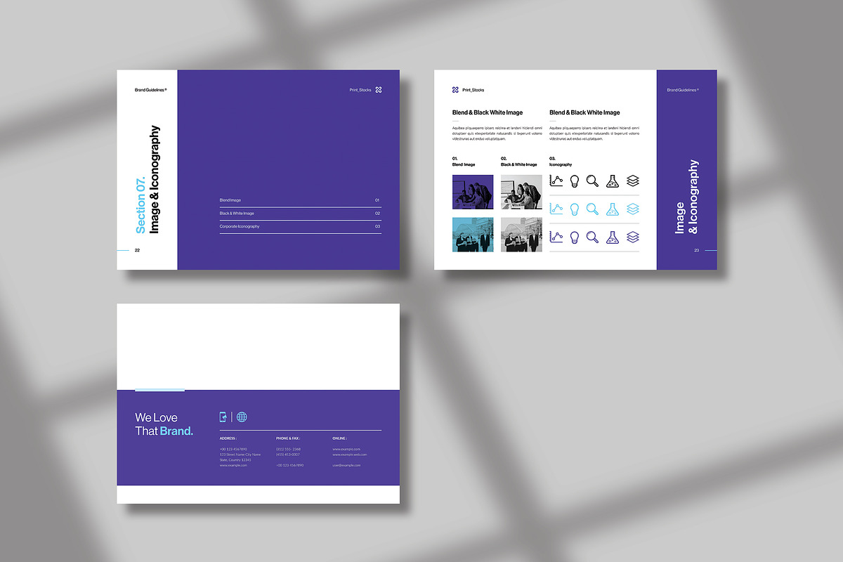 Brand Guideline Template, a Brochure Template by Spark_Creative (Photo 7 of 9)