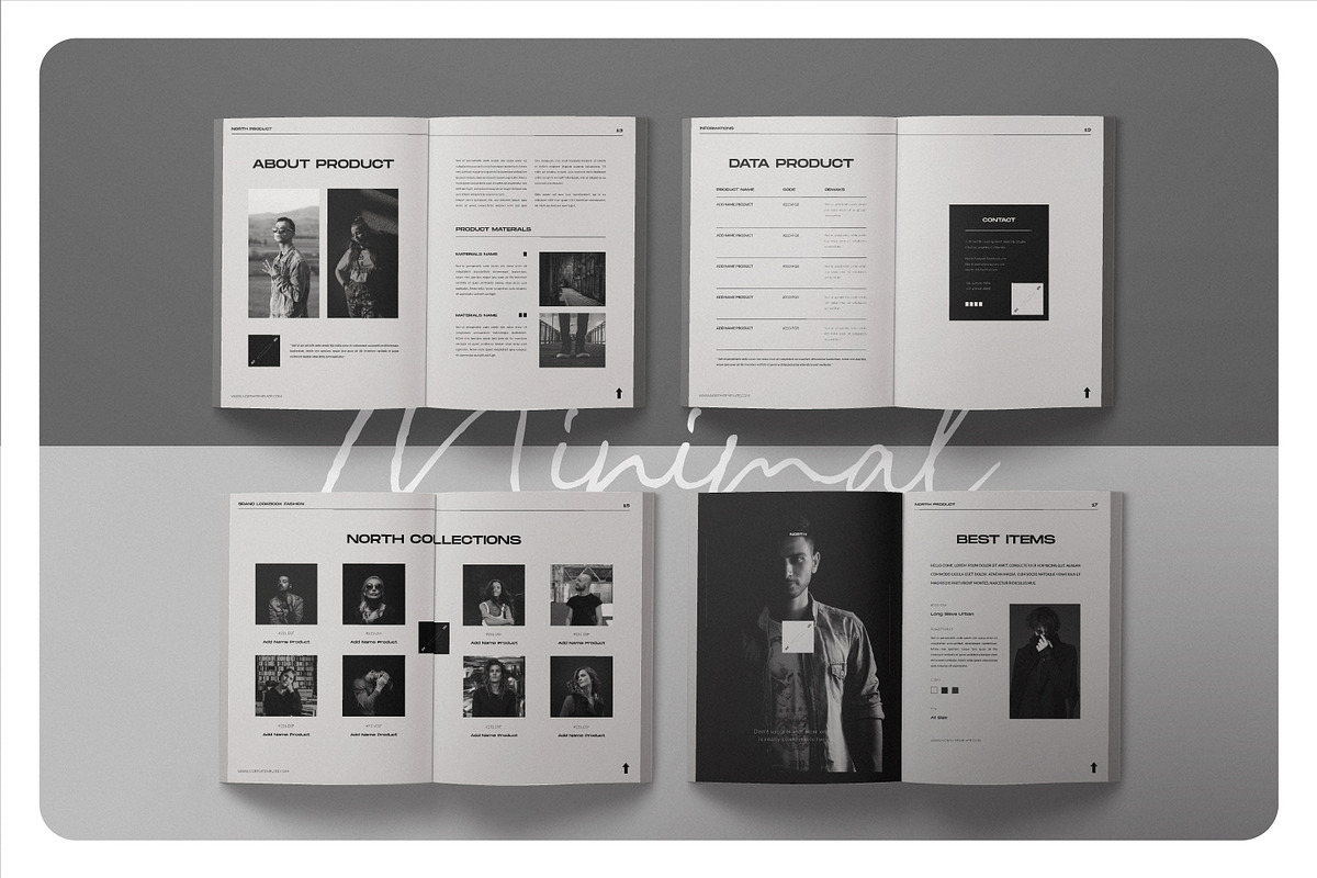 NORTH Brand Lookbook, a Magazine Template by Typetemp Studio