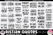 Christian Quotes Sticker Bundle, an Object Graphic by Design's Dark (Thumbnail 1 of 13)