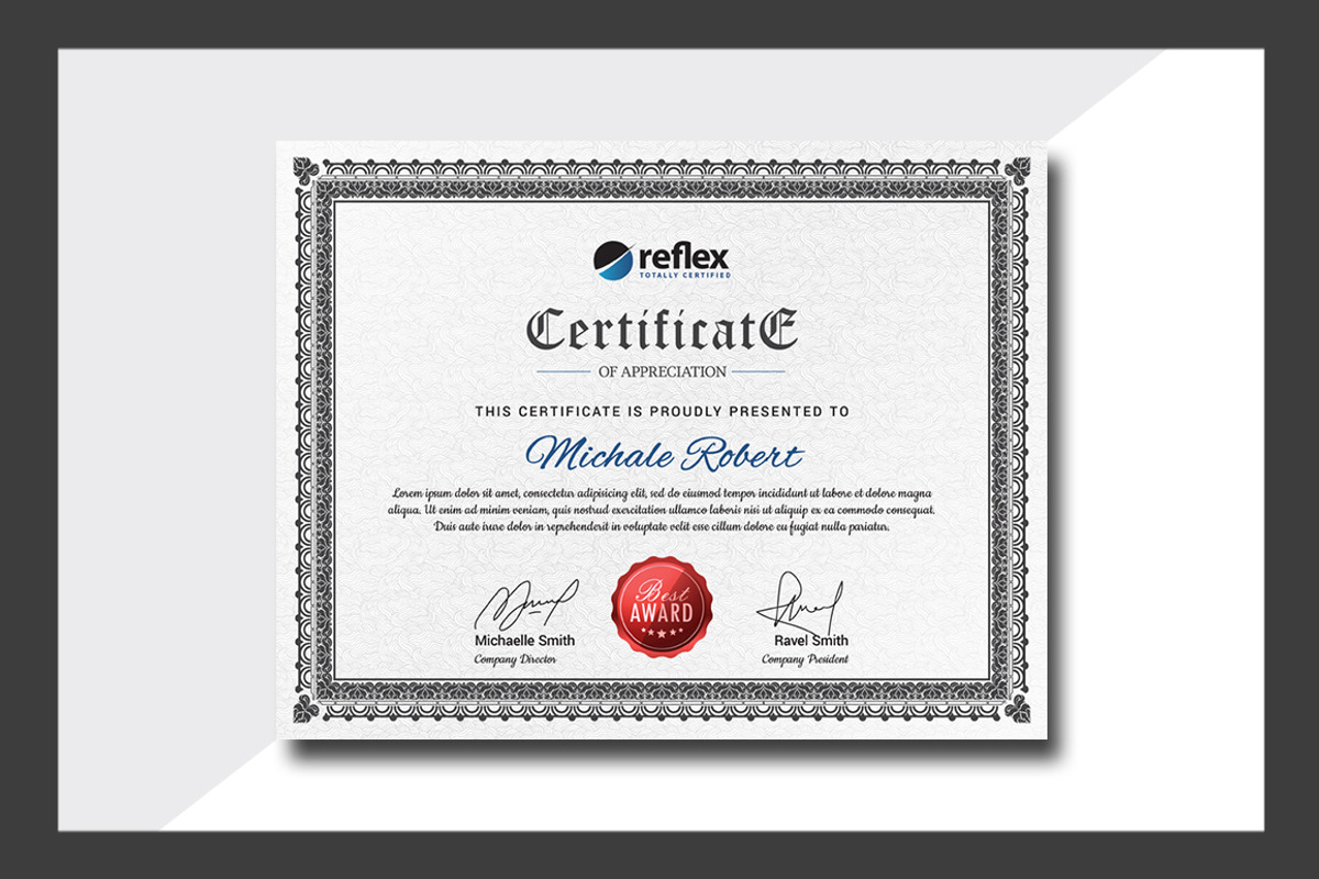 Certificate, a Stationery Template by deviserpark (Photo 3 of 6)