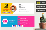 15 Creative Email Signature Template, an Email Template by Mohammad Sarfaraz (Thumbnail 4 of 7)
