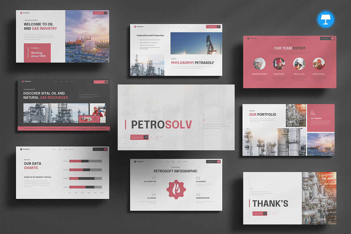 Oil and Gas Keynote, a Presentation Template by Pixslides (Photo 1 of 7)