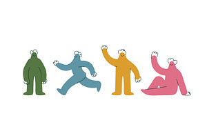 Collection of human figures in