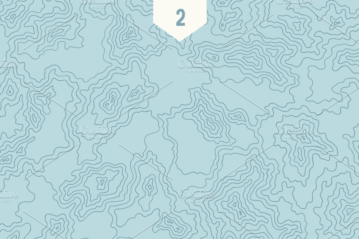 3 Topographic Elevation Maps, a Texture Graphic by GhostlyPixels