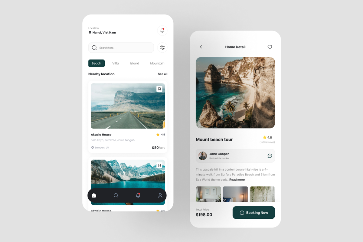 Aero - Travel Booking App UI Kit, an UI Kit Template by iDoodle Studio (Photo 4 of 4)