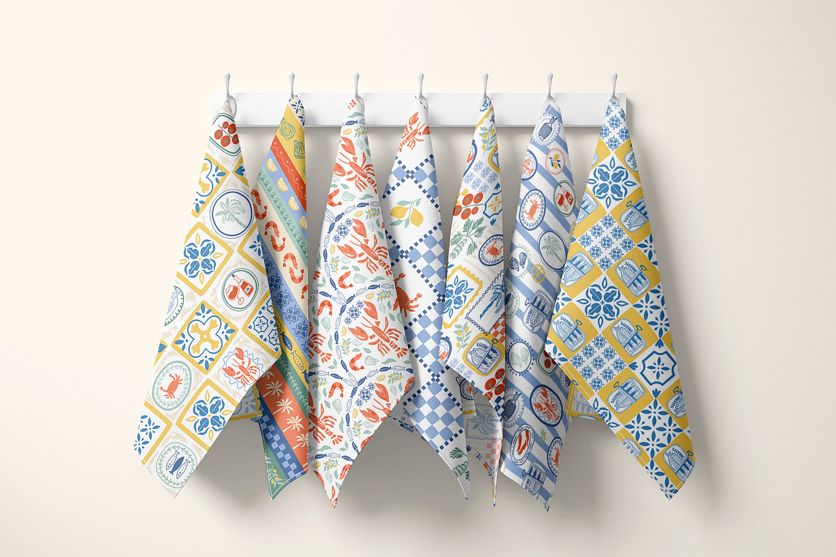 Italian Sea Vibes patterns, a Pattern Graphic by Tani Kuzminka (Photo 18 of 19)