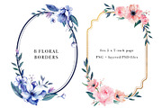 Sale- Floral Borders Design Set, an Illustration by Art by Lin (Thumbnail 4 of 7)