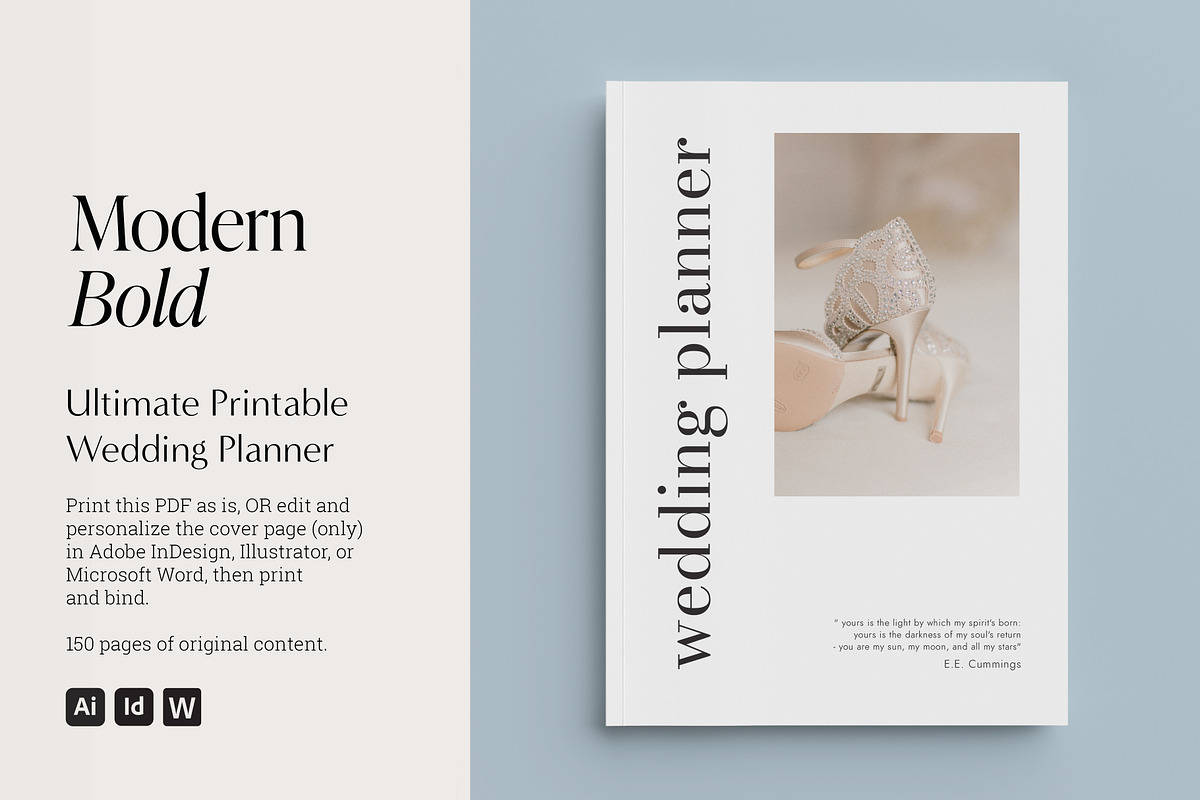 Modern Wedding Planner, a Stationery Template by Studio Nellcote (Photo 1 of 8)