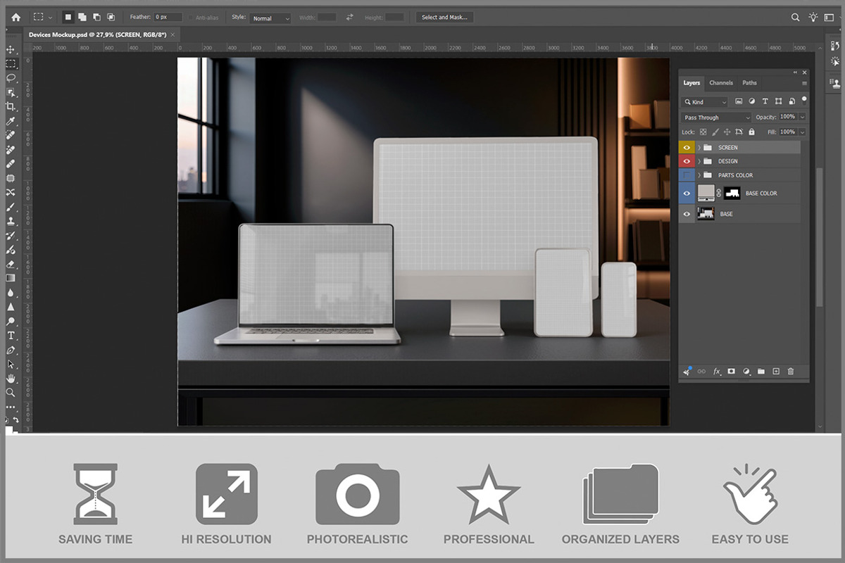 Devices PSD, an Advertising Mockup by Bruno's Shop (Photo 2 of 3)