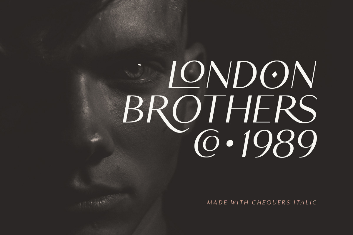 Chequers - Modern Sans Serif, a Sans Serif Font by Sarid Ezra (Photo 3 of 9)