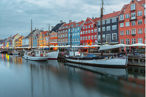 Nyhavn canal waterfront with moored