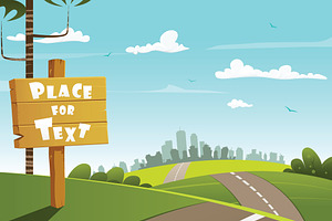 Wooden village sign