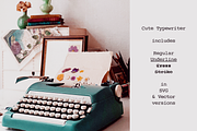 Cute Typewriter SVG Font, a Serif Font by Ana's Fonts (Thumbnail 7 of 7)