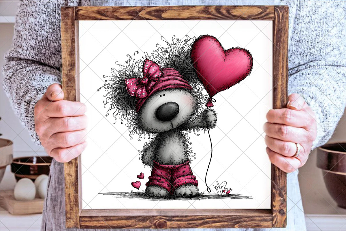 Teddy Bear Valentine Clipart, an Illustration by SinaCreation (Photo 6 of 7)