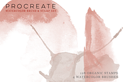 Procreate Watercolor Brush & Stamps, a Brush Add-On by CC CREATIVE CO (Thumbnail 9 of 21)