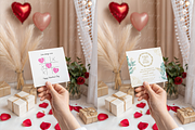Valentines Square Card Mockup, a Product Mockup by TatiMockup (Thumbnail 3 of 3)