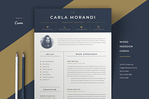 Minimal Resume Template Carla