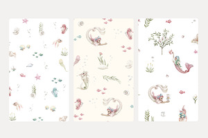 Watercolor Graphics & Patterns