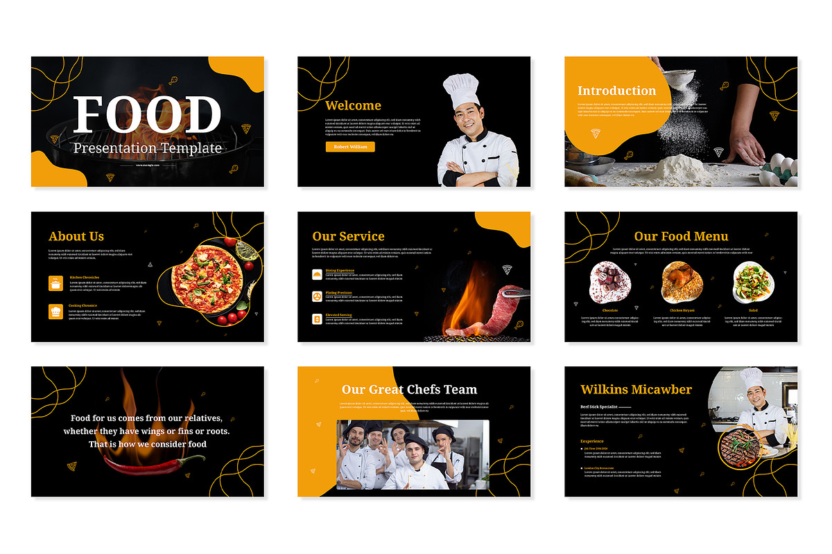 Food PowerPoint Presentation, a Presentation Template by Mighty-Slide (Photo 2 of 5)