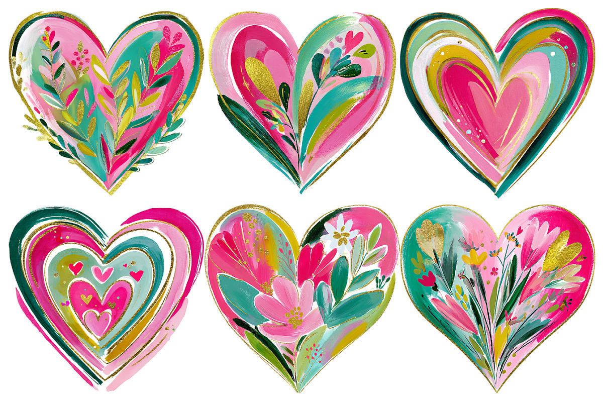 Valentine Heart Clipart, an Illustration by Pixels.Craft (Photo 4 of 4)