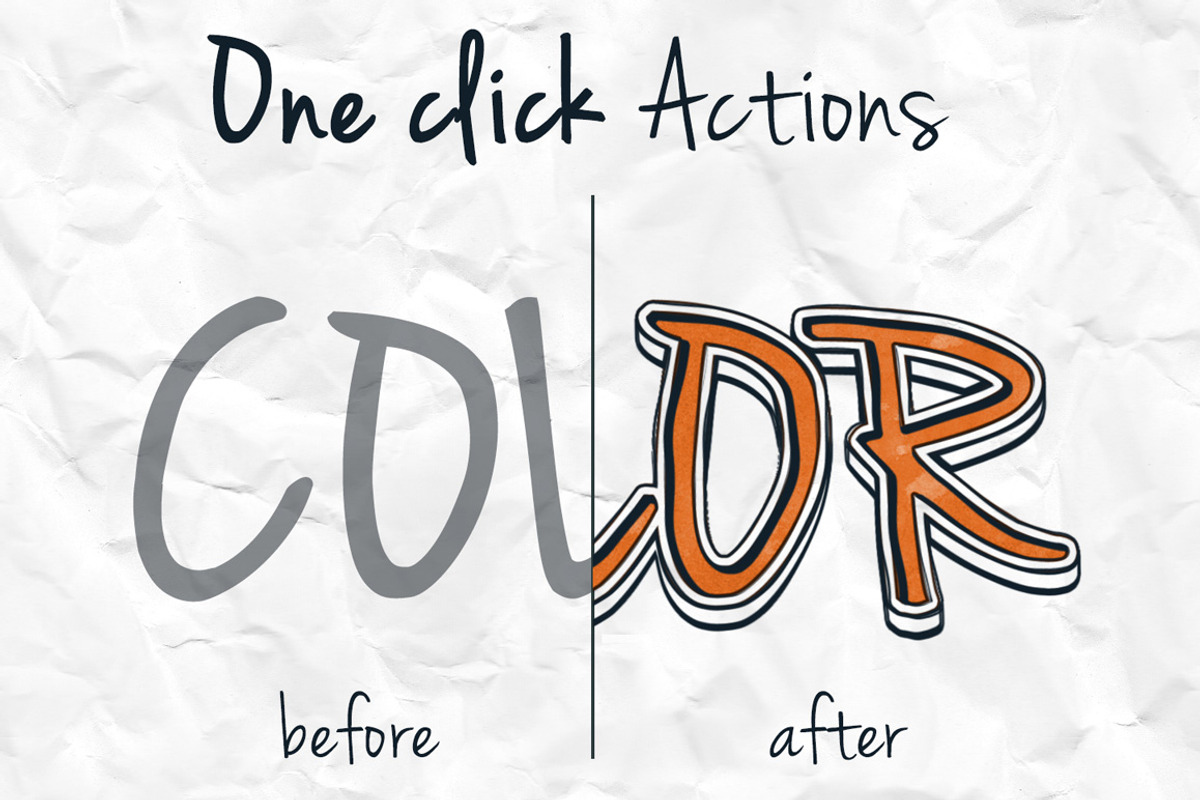 3D Ink Watercolor Actions - 300DPI preview 4