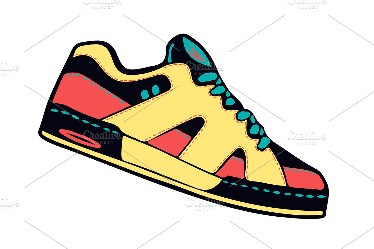 Sport Shoes Set, Sneakers Vector, a Healthcare Illustration by Den Marty Studio (Photo 6 of 12)