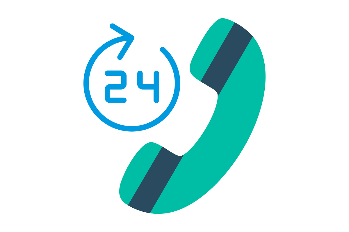 24 Hours Flat Icon, a Duotone Icon by Pexelpy (Photo 2 of 2)