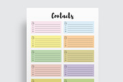 Contact Information Sheet, a Stationery Template by Amit Debnath (Thumbnail 2 of 7)