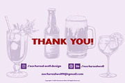 Cocktail Alcohol Drinks Illustration, a Food Illustration by Nocturnal Wolf (Thumbnail 14 of 14)