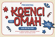 Koenci Omah - Sign Retro Font, a Handwritten Font by twinstd (Thumbnail 1 of 9)