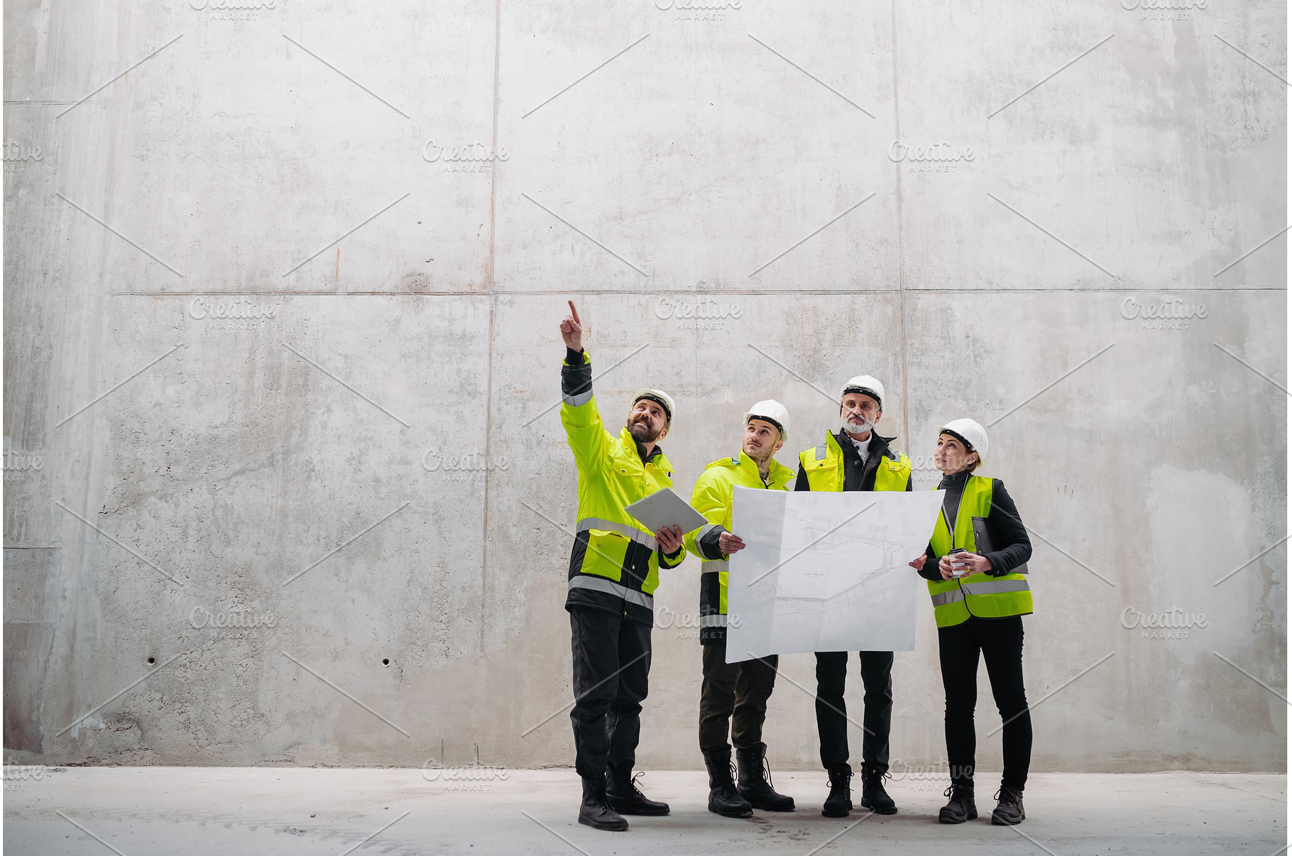Team of engineers and construction, a Person Photo by HalfPoint