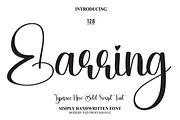 Earring | Script Font, a Script Font by Scratchones (Thumbnail 1 of 7)