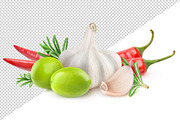 Green olives and spices, an Object Graphic by Fruits+Veggies (Thumbnail 4 of 6)