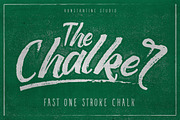 The Chalker Chalk lettering font, a Script Font by Konstantine Studio (Thumbnail 1 of 4)