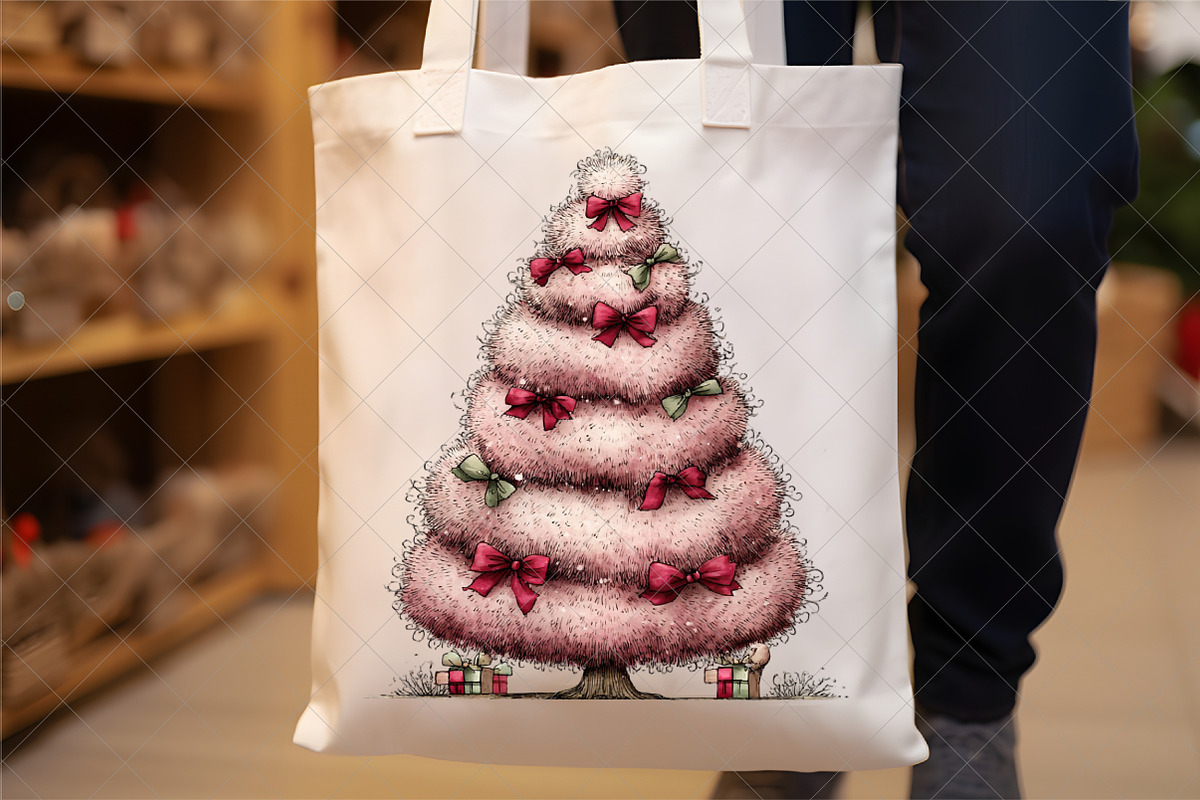 Whimsical Christmas Tree Clipart, an Illustration by SinaCreation (Photo 5 of 7)