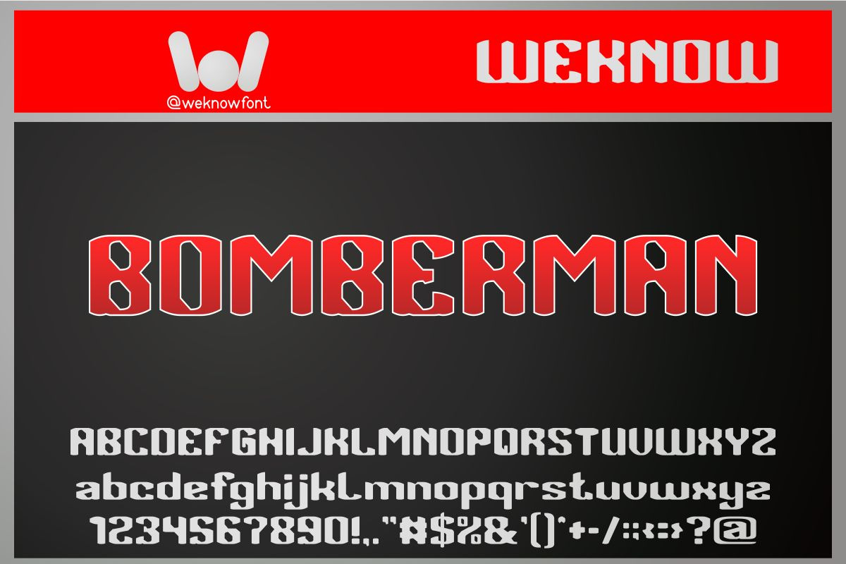 Bomberman font, a Font by weknow (Photo 9 of 9)