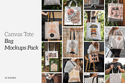 35 Canvas Tote Bag Mockups Pack, a Product Mockup by Mint Mockups (Thumbnail 1 of 6)