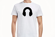 Headphone Silhouette SVG, a Technology Illustration by newminddesign (Thumbnail 6 of 10)