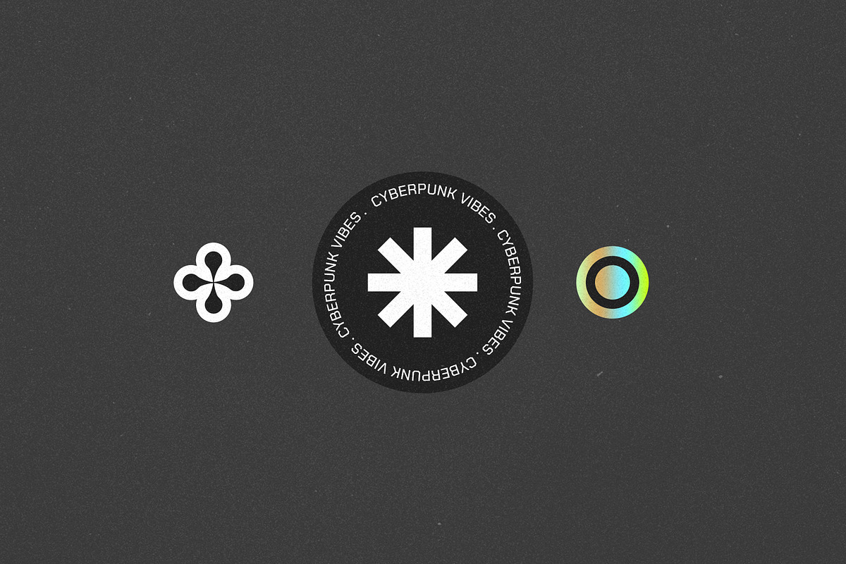 23 Y2K Hologram Badge Stickers, an Object Graphic by Parisa-Artstudio (Photo 4 of 7)