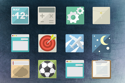 36 Flat Icons Pack