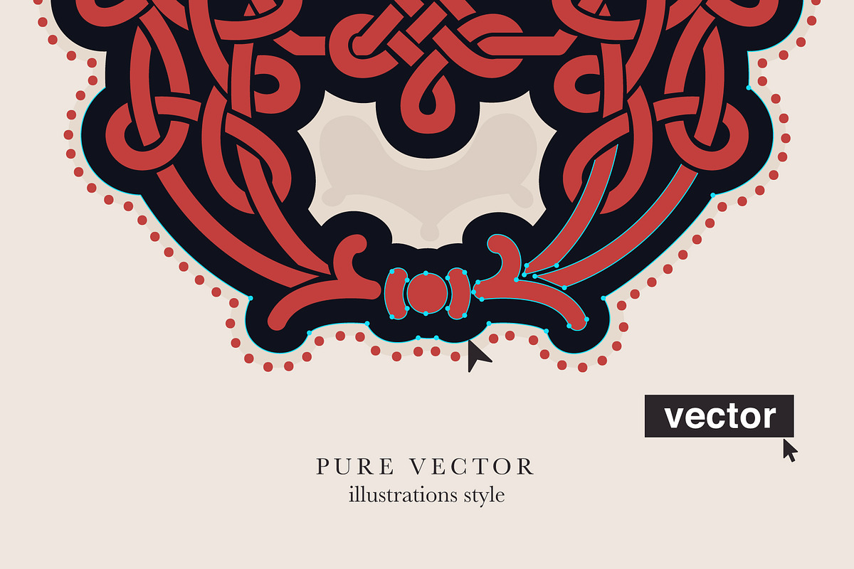 Celtic Nova colored font, a Script Font by kaer_shop (Photo 5 of 10)