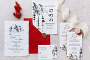 Mountain Forest Wedding Suite, an Invitation Template by BlueRobinDesignShop (Thumbnail 2 of 16)