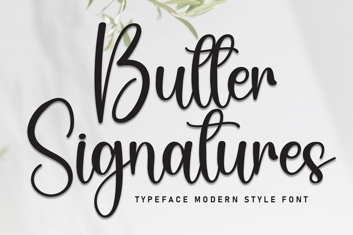 Butter Signatures | Script Font, a Handwritten Font by Scratchones (Photo 1 of 8)